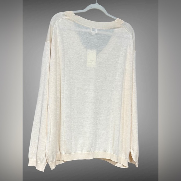 Women’s Long Sleeve Light Weight V-Neck Sweater by A New Direction NWT - Picture 4 of 14